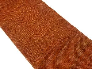 紗紬抽象曲線模様織出し名古屋帯